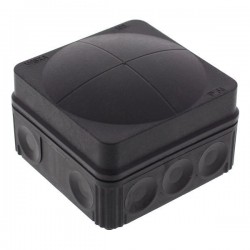 WISKA COMBI 108 IP66 BLACK JUNCTION BOX