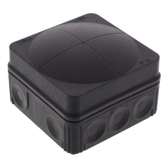 WISKA COMBI 108 IP66 BLACK JUNCTION BOX