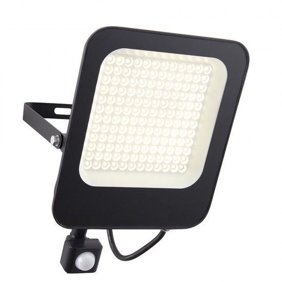 SAXBY GUARD 100W PIR IP65 FLOODLIGHT BLACK 4000K