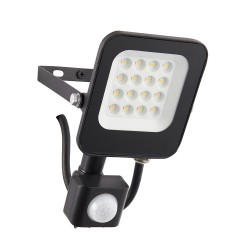 SAXBY GUARD 10W PIR IP65 LED FLOODLIGHT BLACK 4000K