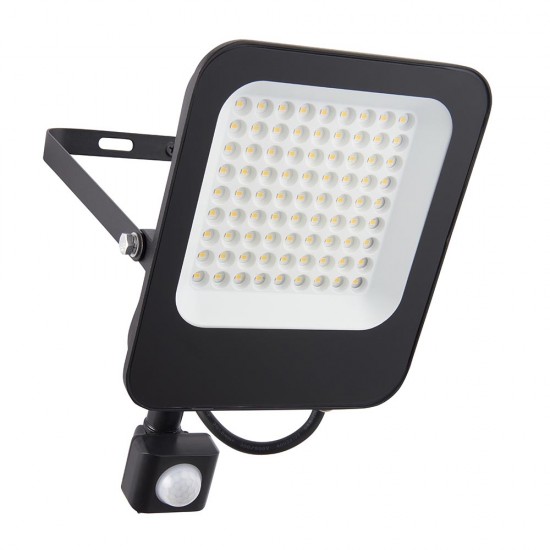 SAXBY GUARD 50W PIR IP65 FLOODLIGHT BLACK 4000K