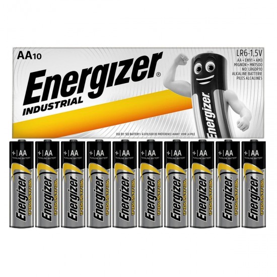 ENERGIZER 1.5V AA CELL ALKALINE BATTERIES (BOX 10)