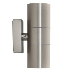 Saxby Scope Up & Down Wall Light IP65 - Brushed Steel