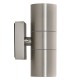 Saxby Scope Up & Down Wall Light IP65 - Brushed Steel