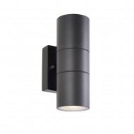 Saxby Scope Up & Down Wall Light IP65 - Black