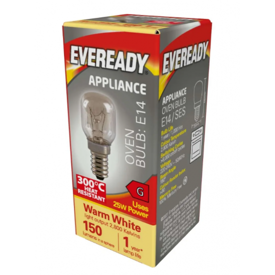 EVEREADY 25W SES OVEN LAMP
