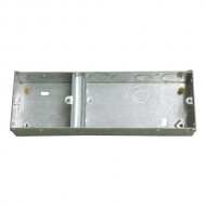 2 GANG +1 GANG DUAL 35MM FLUSH METAL CHOP IN BOX