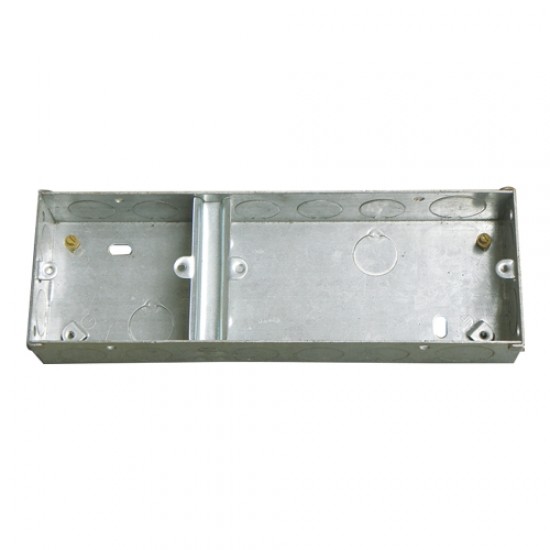 2 GANG +1 GANG DUAL 35MM FLUSH METAL CHOP IN BOX