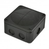 WISKA COMBI 308 IP66 BLACK JUNCTION BOX