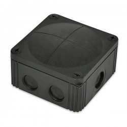 WISKA COMBI 308 IP66 BLACK JUNCTION BOX