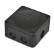WISKA COMBI 308 IP66 BLACK JUNCTION BOX