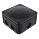 WISKA COMBI 607 IP66 BLACK JUNCTION BOX