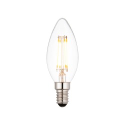 SAXBY DIMMABLE 4.5W LED FILAMENT E14 CANDLE LAMP 2700K (WARM WHITE)