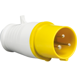 16A 2 PIN & EARTH PLUG 110 VOLT YELLOW