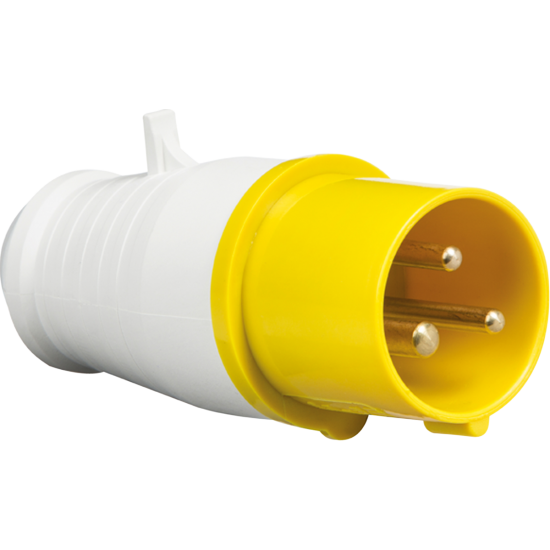 16A 2 PIN & EARTH PLUG 110 VOLT YELLOW