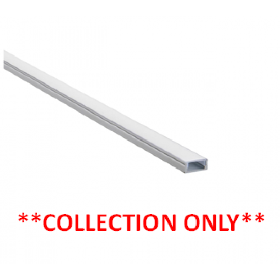SAXBY 2M SLIM FLAT ALUMINIUM PROFILE C/W OPAL COVER
