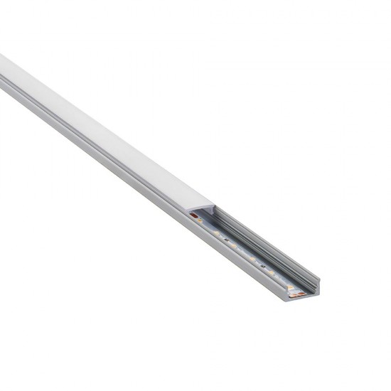 SAXBY 2M SLIM FLAT ALUMINIUM PROFILE C/W OPAL COVER