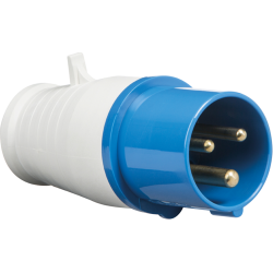 16A 2 PIN & EARTH PLUG 240 VOLT BLUE