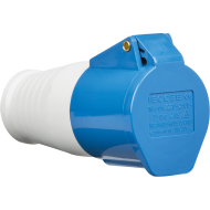 16A 2 PIN & EARTH TRAILING SOCKET 240 VOLT BLUE