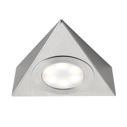 SAXBY NYX TRIANGULAR BRUSHED CHROME 230V 2.5W CCT LED UNDER CABINET LIGHT