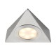 SAXBY NYX TRIANGULAR BRUSHED CHROME 230V 2.5W CCT LED UNDER CABINET LIGHT
