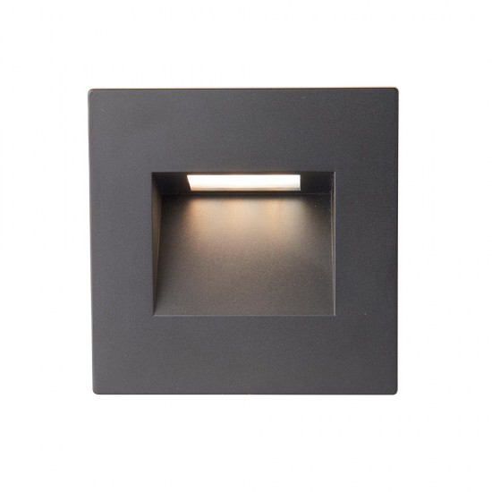 SAXBY ALBUS CCT SQUARE IP65 1.5W WALL LIGHT