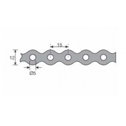 10M PVC ALL ROUND BAND - HOLE 5.0MM