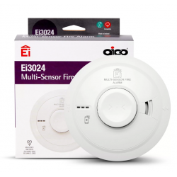 AICO Ei3024 MULTI-SENSOR FIRE ALARM (OPTICAL & HEAT) WITH 10 YEAR LITHIUM CELL BACK-UP