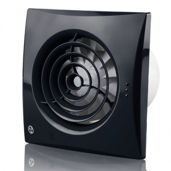 BLAUBERG 4IN (100MM) IP45 FAN C/W TIMER (BLACK)