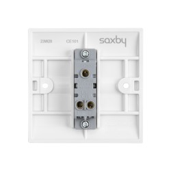 Saxby Curved Edge 10AX 1 Gang 2-Way Switch