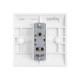 Saxby Curved Edge 10AX 1 Gang 2-Way Switch