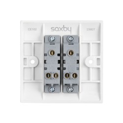 Saxby Curved Edge 10AX 2 Gang 2-Way Switch