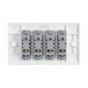 Saxby Curved Edge 10AX 4 Gang 2-Way Switch
