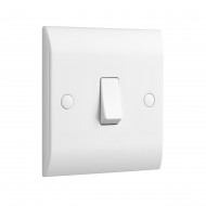 Saxby Curved Edge 10AX 1 Gang Intermediate Switch