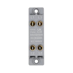 Saxby Grid Curved Edge 10AX 1 Gang Intermediate Switch MODULE
