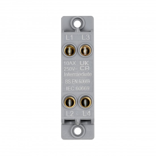 Saxby Grid Curved Edge 10AX 1 Gang Intermediate Switch MODULE