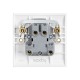 Saxby Curved Edge 20A 1 Gang Double Pole Switch With Neon