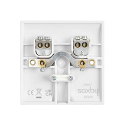 Saxby Curved Edge 20A Flex Outlet Plate