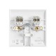 Saxby Curved Edge 20A Flex Outlet Plate