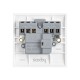 Saxby Curved Edge 13A Switched Fused Spur Unit with Neon