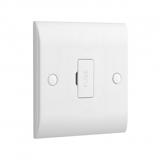 Saxby Curved Edge 13A Unswitched Fused Spur Unit