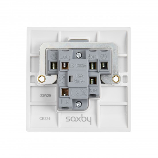 Saxby Curved Edge 13A Unswitched Fused Spur Unit