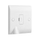 Saxby Curved Edge 13A Unswitched Fused Spur Unit with Flex Outlet