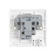 Saxby Curved Edge 13A Unswitched Fused Spur Unit with Flex Outlet