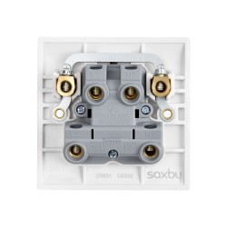 Saxby Curved Edge 45A 1 Gang Double Pole Switch