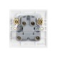 Saxby Curved Edge 45A 1 Gang Double Pole Switch with Neon