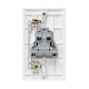 Saxby Curved Edge 45A Large Plate Double Pole Switch