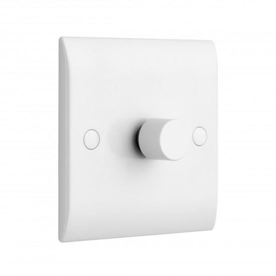 Saxby Curved Edge 1 Gang LED Dimmer 5-100W
