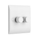 Saxby Curved Edge 2 Gang LED Dimmer 5-100W
