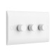 Saxby Curved Edge 3 Gang LED Dimmer 5-100W